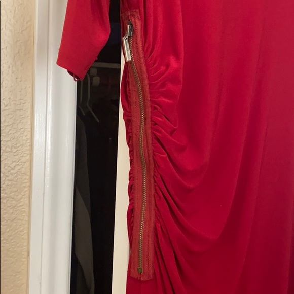 Red/Burgundy Sheath Dress - Picture 3 of 8